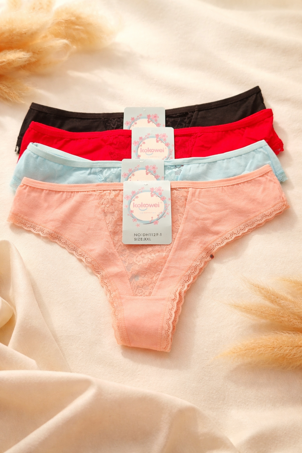 Women’s Lace Trim Thong Panty