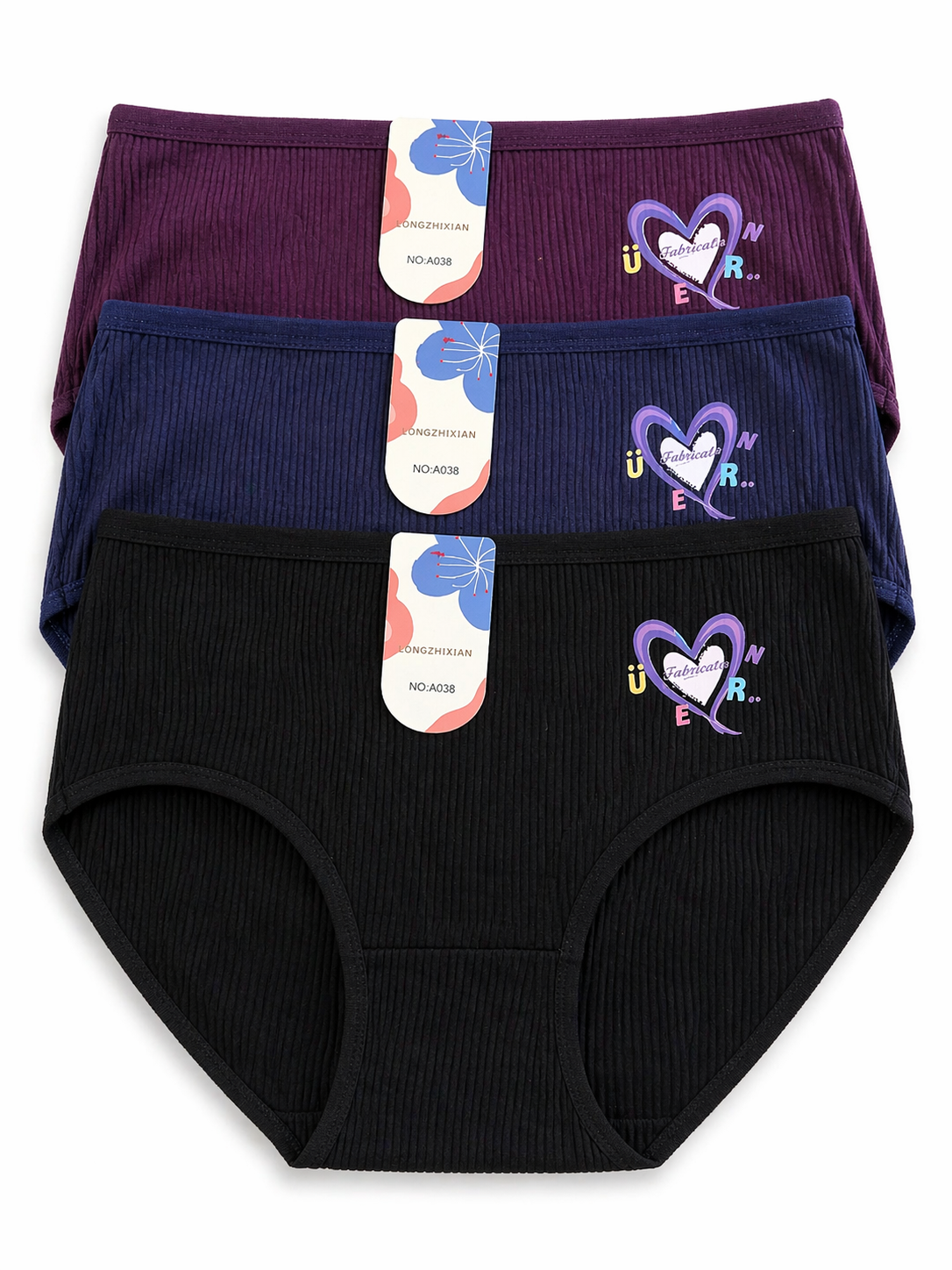 Ribbed Brief Panty 2pcs