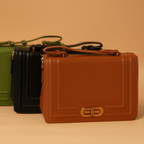60023 Box-Style Structured Handbag – Sleek, Modern & Multi-Way Wear
