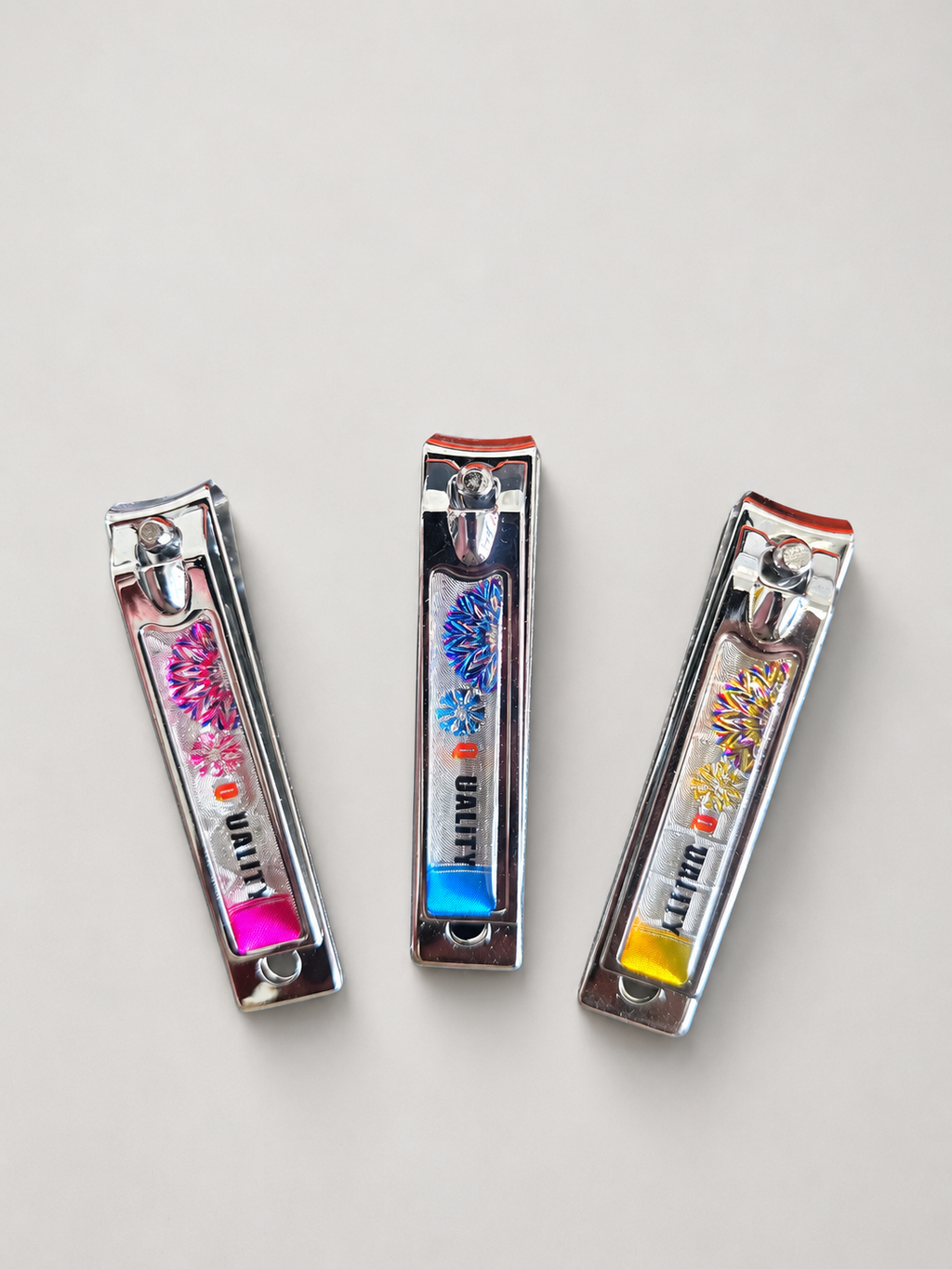 Colourful Floral Nail Clipper – Compact Stainless Steel Nail Cutter