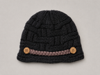 Women's Knitted Visor Beanie - Winter Warm Cable Knit Hat