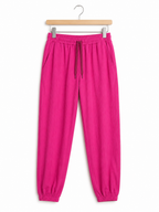 Ribbed Knitted Elastic Waist Pants