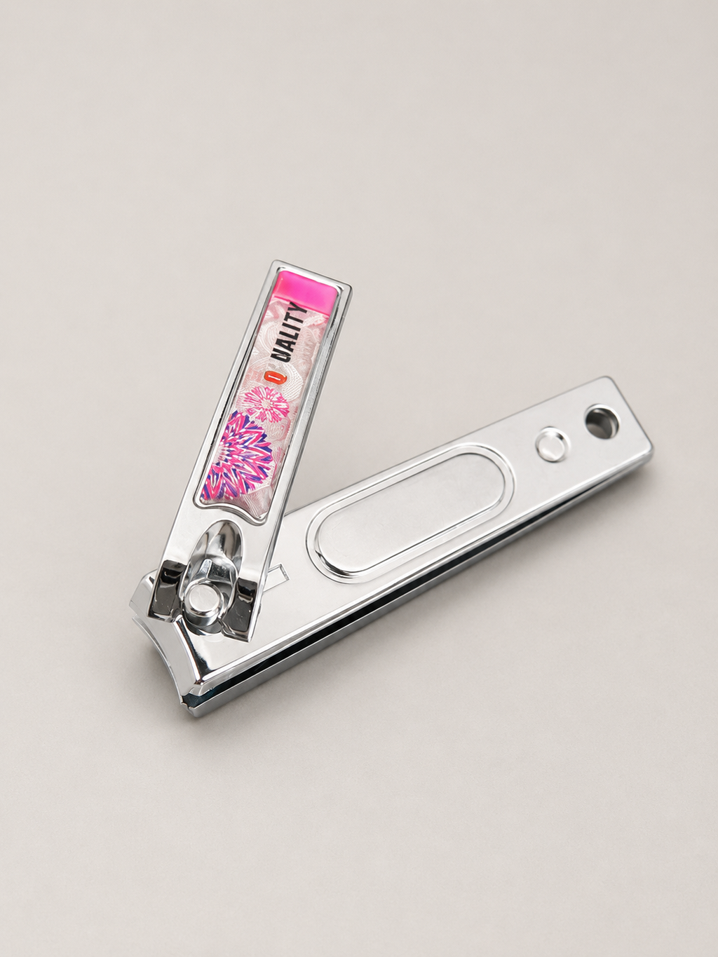 Colourful Floral Nail Clipper – Compact Stainless Steel Nail Cutter