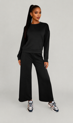 Relaxed Wide Leg Lounge Set