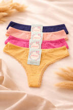 Women’s Lace Trim Thong Panty