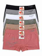 Printed Boy-Shorts Underwear 6PCS