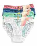 Lace Heart Detail Brief Panty 2Pcs