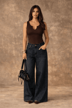 Sleeveless Ribbed Knitted Bodysuit