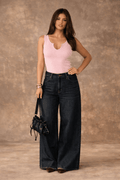 Sleeveless Ribbed Knitted Bodysuit