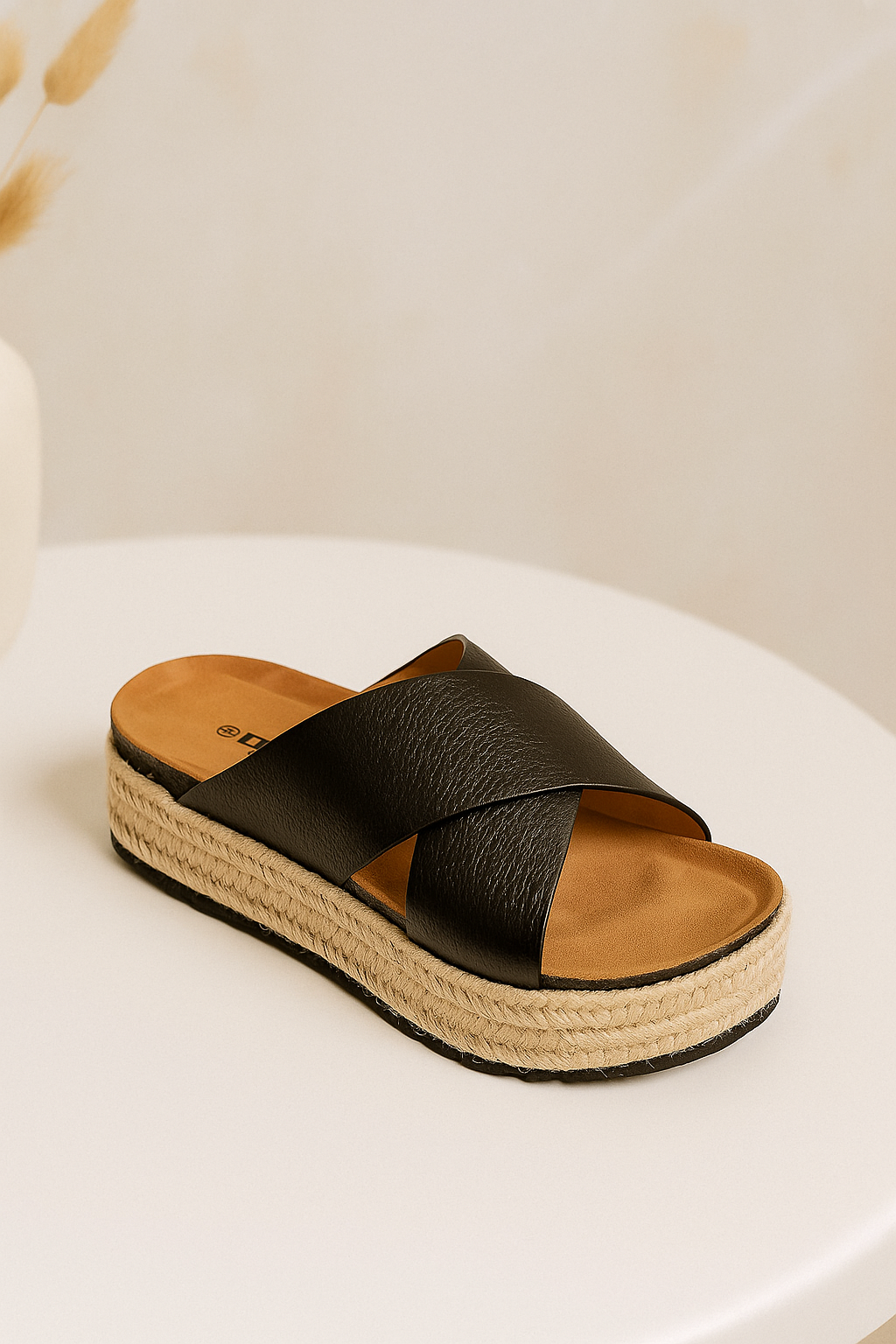 Women’s Cross Strap Platform Slide Sandals