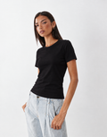 Plain Short Sleeve Crew T-shirt
