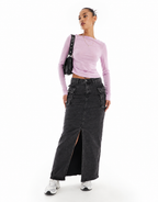 Casual High-Waist Cargo Denim Skirt DYQ-349
