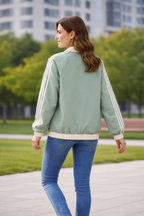 Women’s Contrast Trim Zip-Up Track Jacket