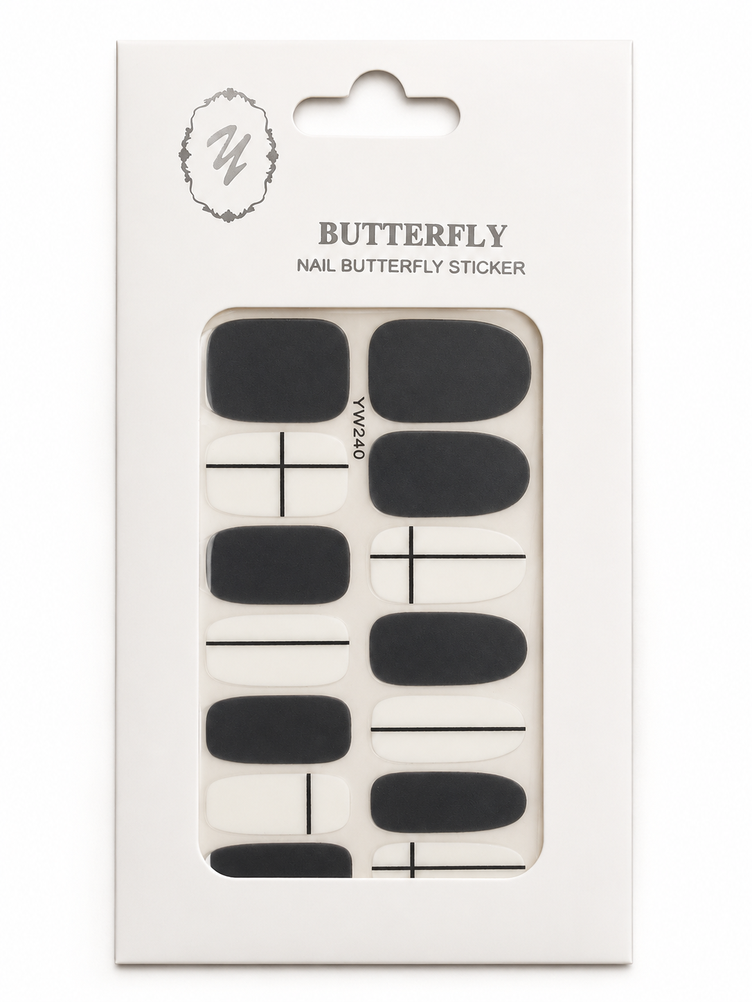 Elegant Designer UV Nail Wrap Stickers