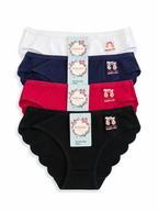 Ribbed Rainbow Print Brief Panty 2PC