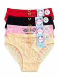 Lace Heart Detail Brief Panty 2Pc