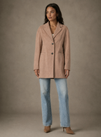 Elegant Tailored Mid-Length Blazer Coat
