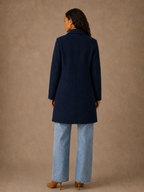 Elegant Tailored Mid-Length Blazer Coat