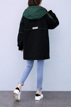 Fleece Lined Hooded Windbreaker – Warm Casual Outdoor Jacket