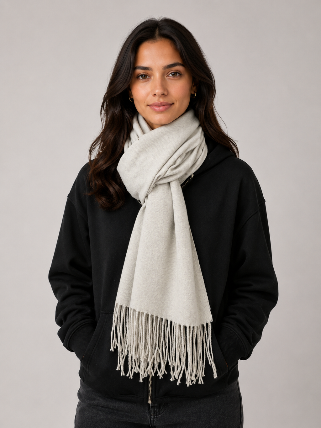 Classic Tassel Winter Cashmere Scarf