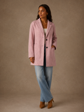 Elegant Tailored Mid-Length Blazer Coat
