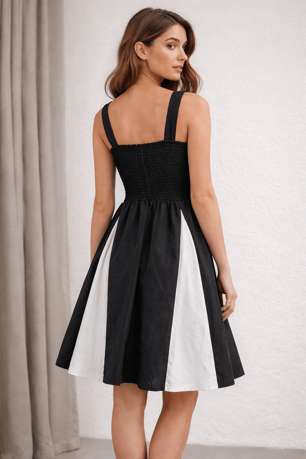 Parisian Contrast Sleeveless Mini Dress