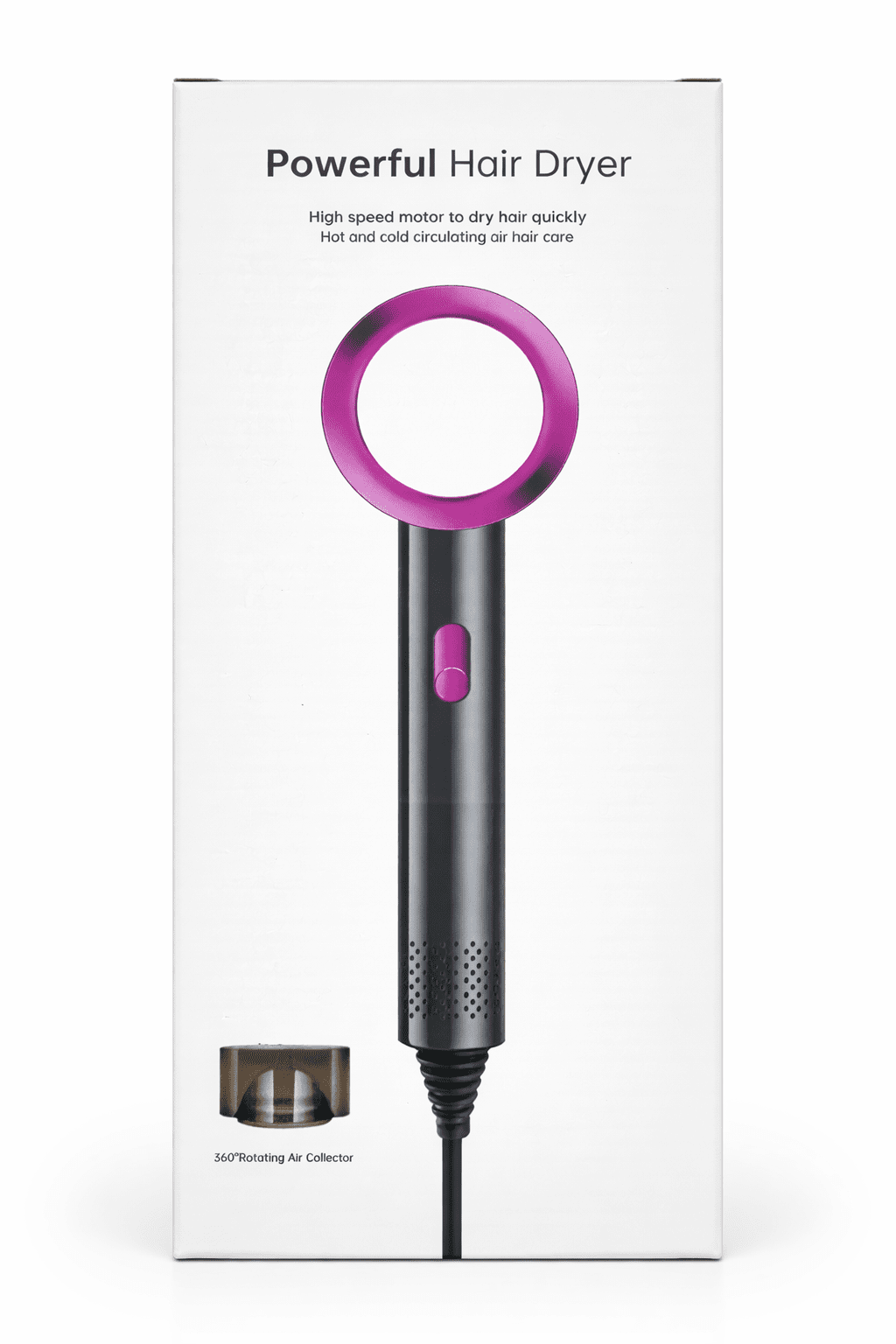 Powerful Hairdryer with 360° Air Collector
