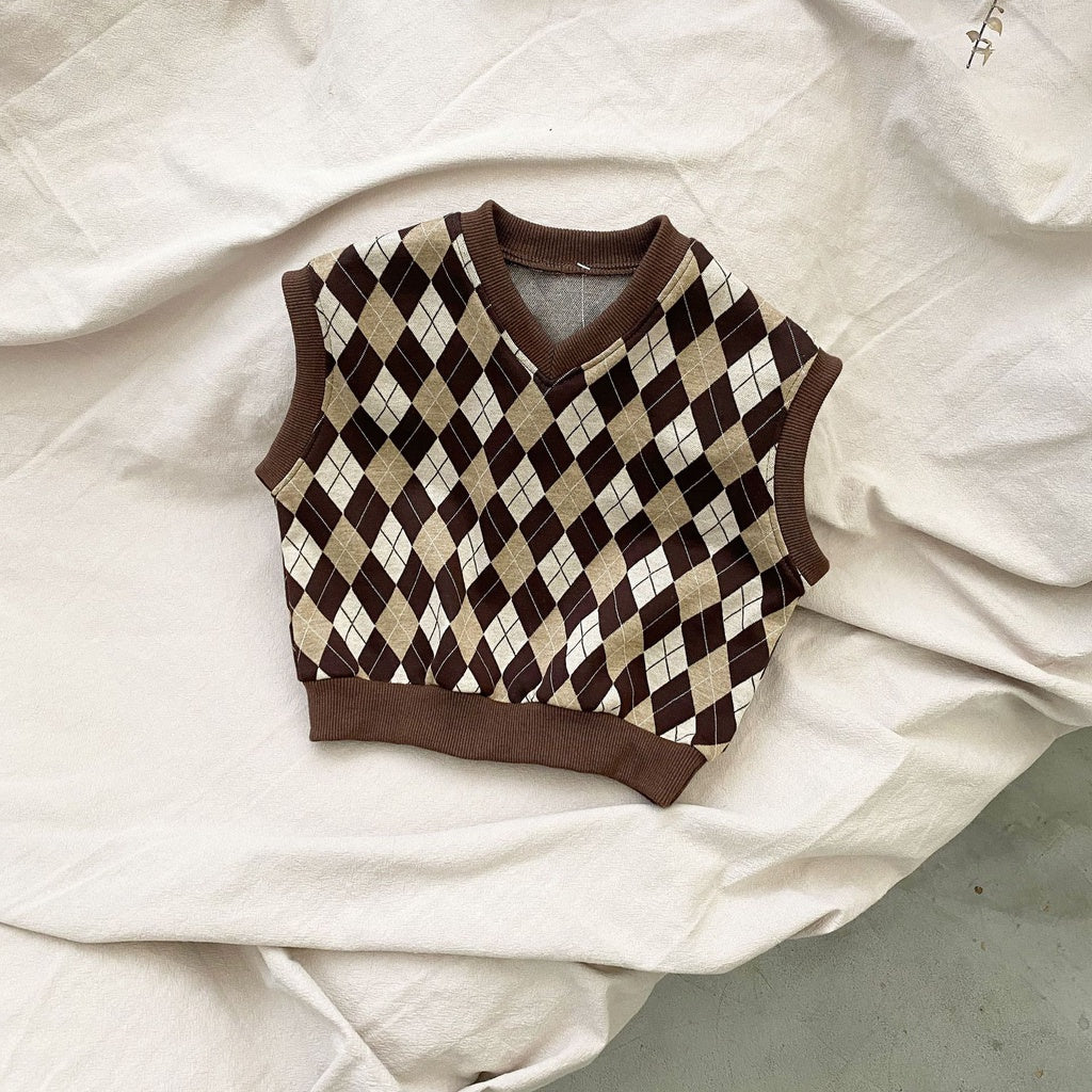 Plaid Check Pullover Jersey