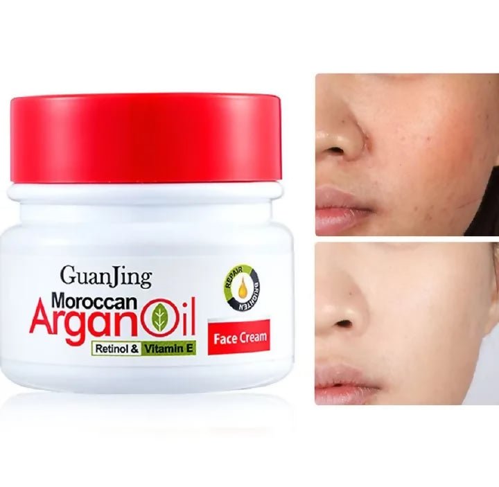 GuanJing Moroccan Argan Oil Face Cream - Anti-Wrinkle & Anti-Freckle Care 80g