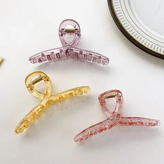 Transparent Simple Twist Hair Claw – Sleek and Stylish Hair Accessory