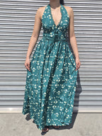 Floral Halter Maxi Dress