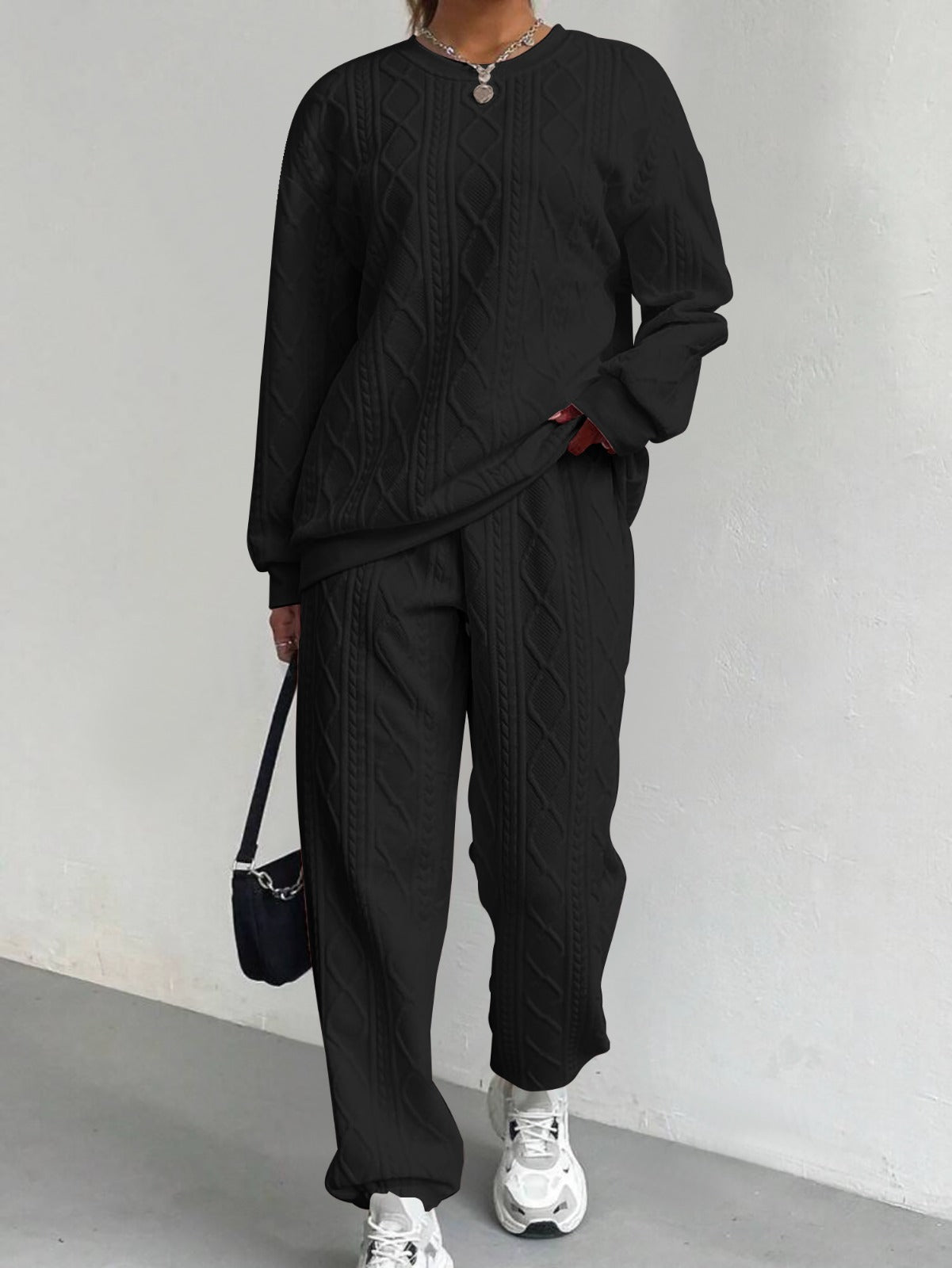 エピヌ é knit jersey set up black Black Knit Jersey (3190945) | UZZI