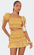 Matching Floral  Women's Two Piece Set