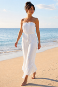 Women’s Strapless Wide Leg Jumpsuit