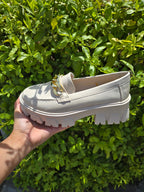 Chunky Chain Detail Platform Loafers