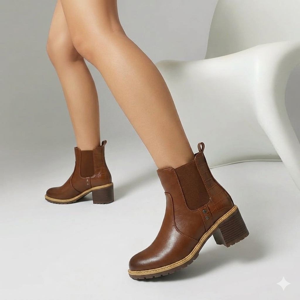 Urban Edge Chelsea Block Heel Boots