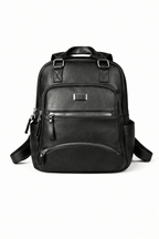 Multi-Pocket PU Leather Everyday Backpack 6082