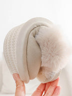 Faux Fur Trim Slippers – Ultra Soft Cozy Slip-On Shoes