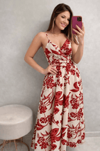 Floral Spaghetti Strap Maxi Dress