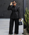 Executive Elegance Two-Piece Suit Set