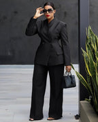 Executive Elegance Two-Piece Suit Set