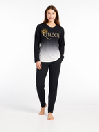 Royal Mood Queen Graphic Sleepwear Set