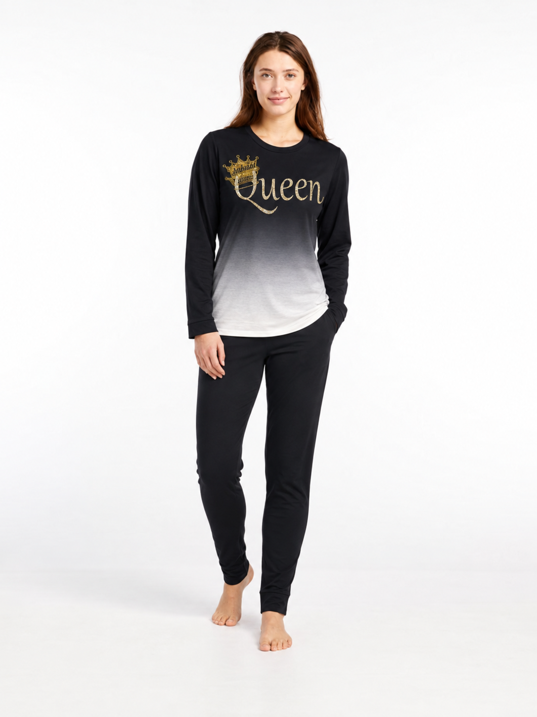 Royal Mood Queen Graphic Sleepwear Set