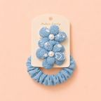 Denim Hair Accessories 6pc Set
