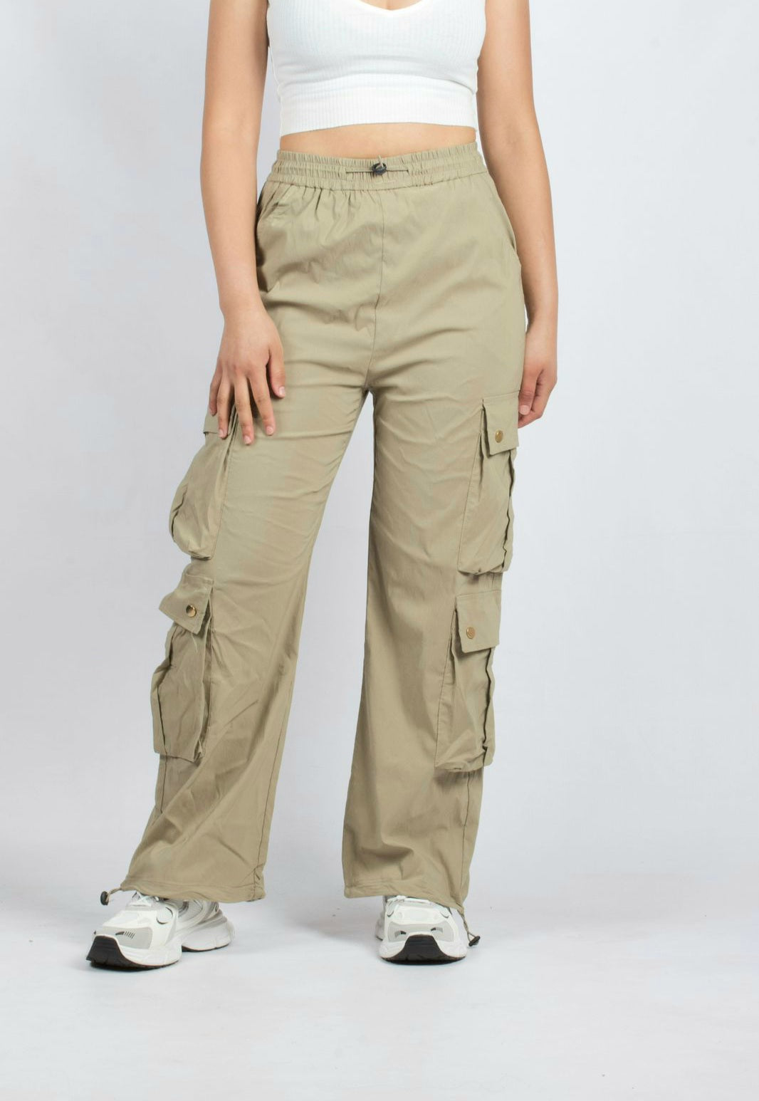 Trendy Multi-Pocket Cargo Pants for Women - W0806