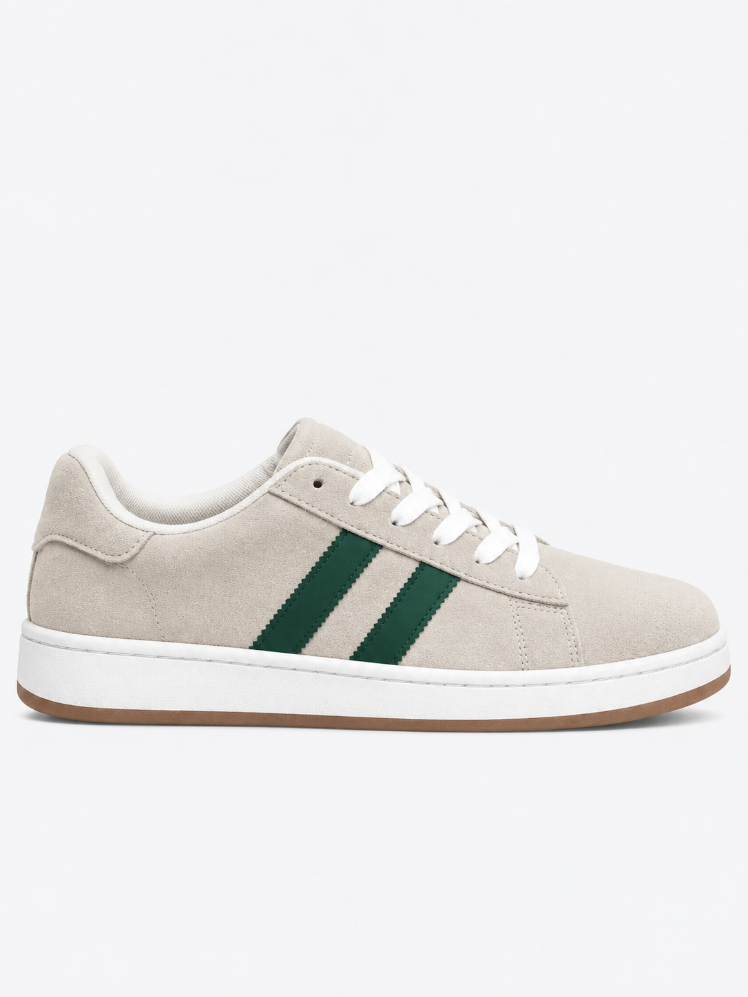 Harper Taupe Suede-Look Sneakers