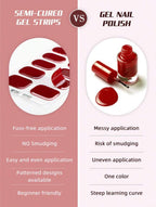 Cutesy Gel Nail Wrap Stickers – Easy Apply Glossy Nail Art Decals