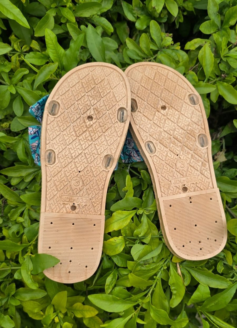Floral Bow Slip-On Sandals – Casual Summer Flats