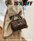 Letter printing portable casual shoulder crossbody bag