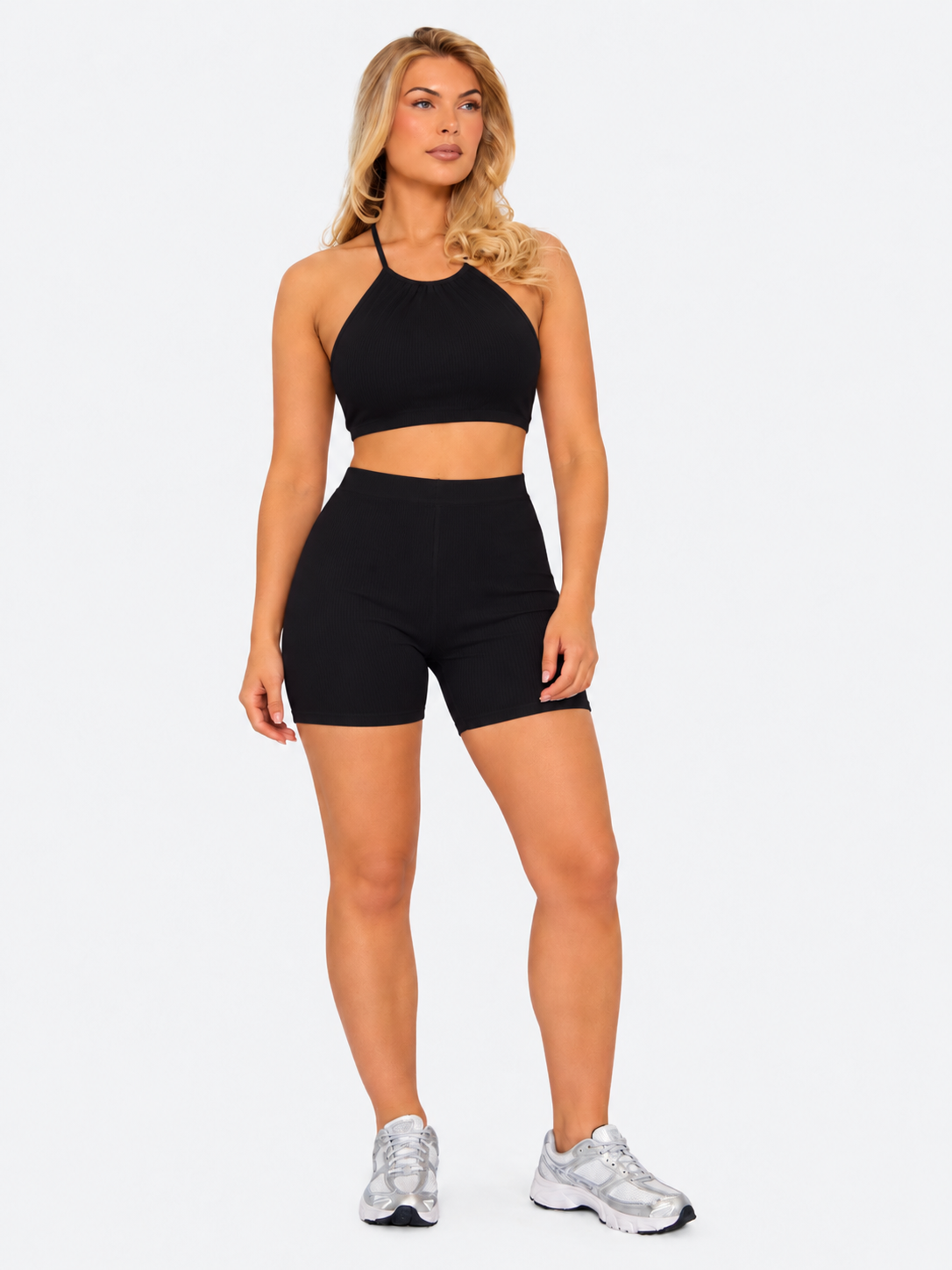 Halter Neck Crop Top Active Set